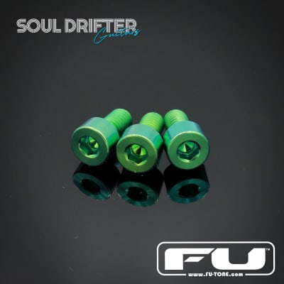 FU-Tone Titanium Nut Clamping Screw Set (3) - Green for sale