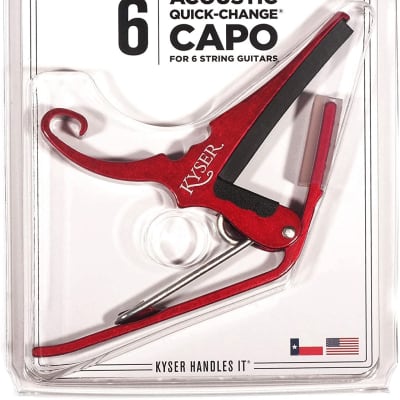Kyser RED quick change Guitar capo for 6-string guitar KG6R image 2