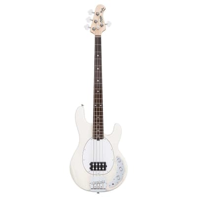 Sterling by Music Man StingRay Ray4 Bass Guitar (Vintage Cream) for sale