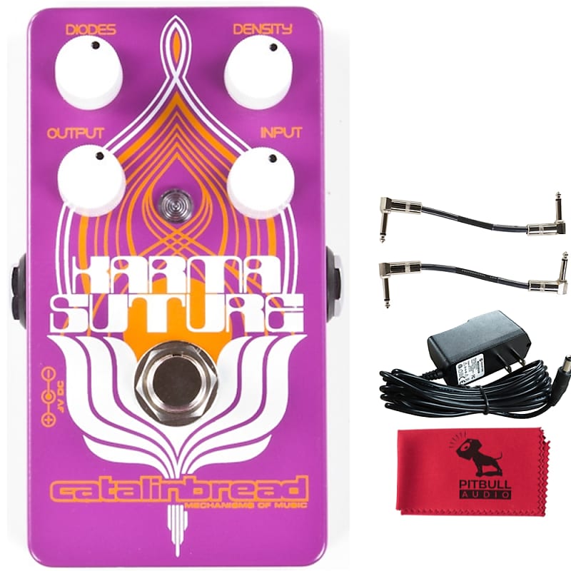 Catalinbread Karma Suture Harmonic Fuzz w/ Power Supply, Patch Cables &  Cloth