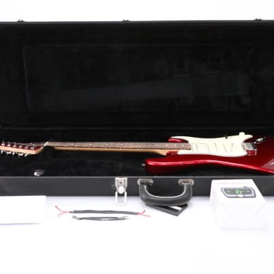 Mercurio Red Strat Stratocaster Electric Guitar Interchangeable Pickups #50809 image 4