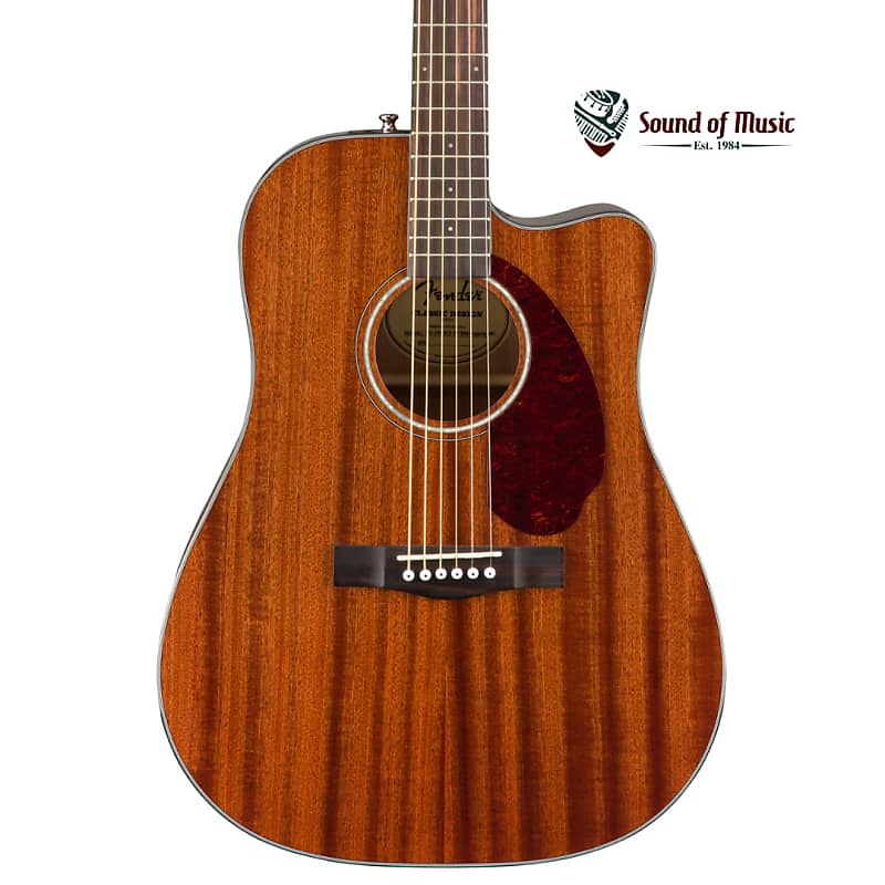 Fender CD-140SCE Dreadnought - All-Mahogany w/Case image 1
