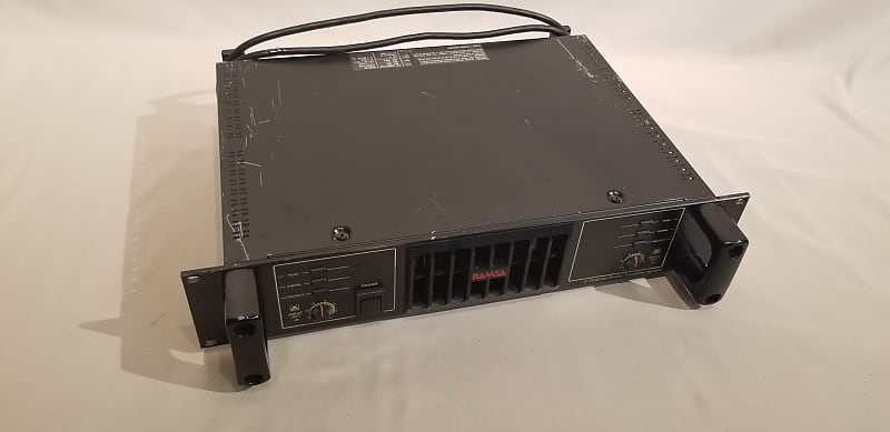 松下通信 RAMSA 100W+100Wパワーアンプ WP-9110 (動作品） RAMSA パワーアンプ WP-9110（松下通信 RAMSA 100W 100Wパワー