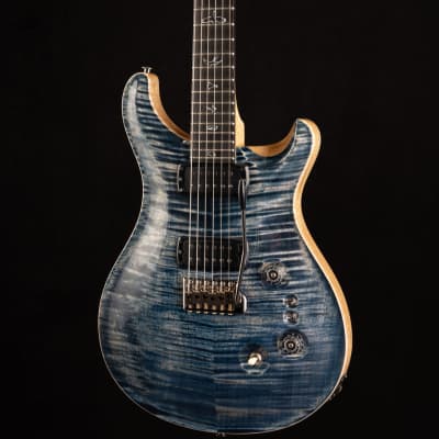 PRS Custom 24-08 Wood Library Korina Faded Whale Blue 711 | Reverb