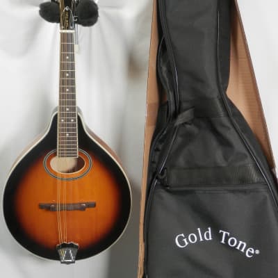 Gold Tone GM-50+: A-Style Mandolin with Pickup and Bag High Gloss Tobacco Sunburst for sale