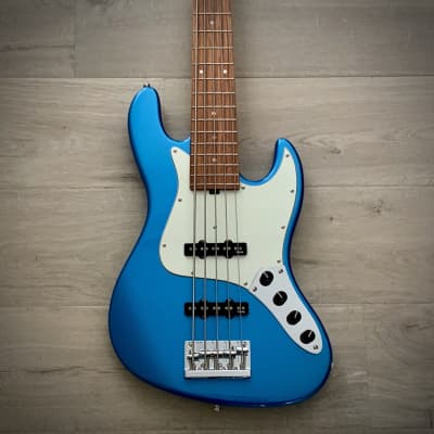 Sadowsky MetroExpress 21-Fret Vintage JJ 5-String Bass, Ice Blue Metallic High Polish, Morado Fretboard (2023 Updated Model) image 2