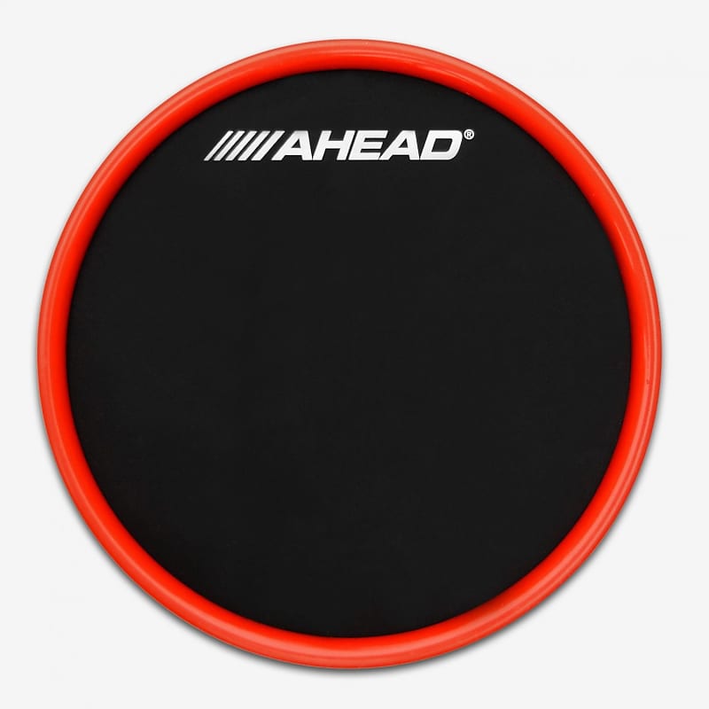 Ahead - AHSOPP - 6" Stick-On Compact Practice Pad, Black w/ Red Rim image 1