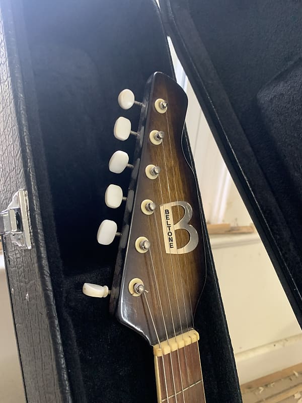 Electric Acoustic Guitar Beltone Archtop Sunburst Made in