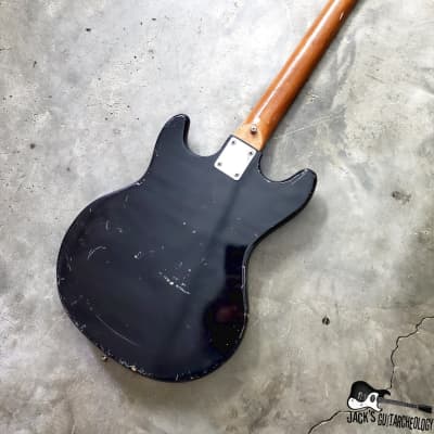 Crestline / Teisco / Matsumoku MIJ Blackfoil Electric Guitar (1960s, Redburst) image 13