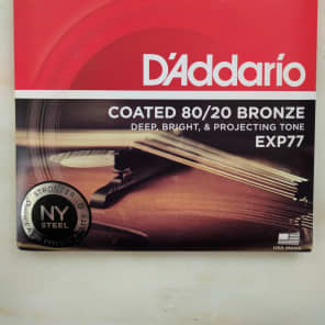 D'Addario EXP77 Coated 80/20 Bronze Mandolin Strings Medium 11-40