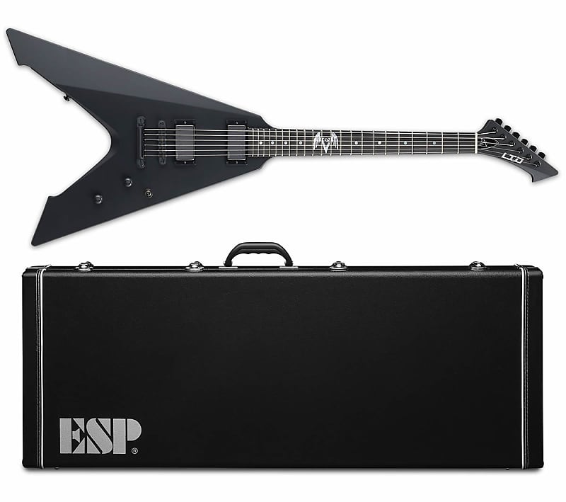 ESP LTD James Hetfield Vulture Black Satin BLKS Electric Guitar + Hard Case - BRAND NEW! image 1