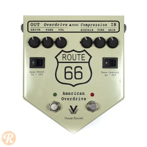 visual sound route66 オーバードライブ　コンプレッサー Visual Sound Route 66 Overdrive/Compression Pedal | Sweetwater