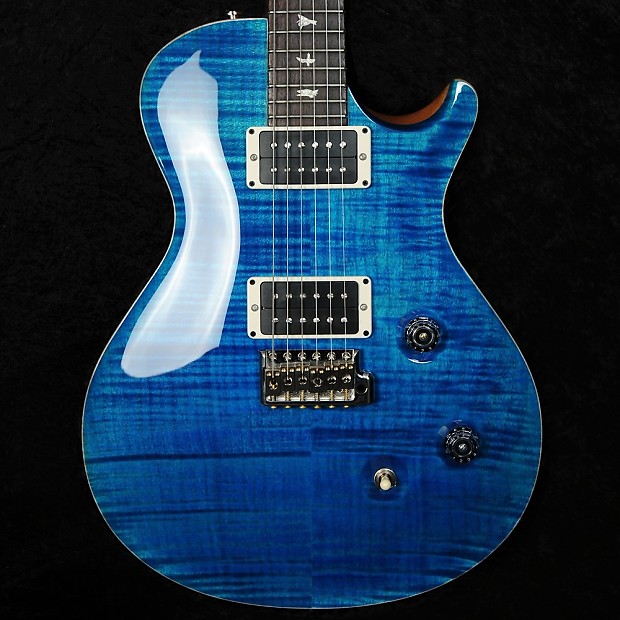 PRS Singlecut Trem in Blue Matteo with Pattern Neck #203596