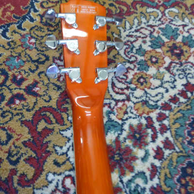 Hartwood Revival Vibrato Semi Acoustic Guitar, Burnt Orange image 6