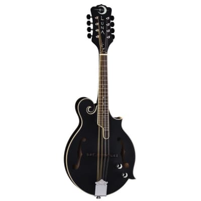 Luna Moonbird F Style Mandolin with Piezo Pickup - Satin Black for sale