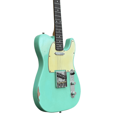 10S iCC/T Vintage 50s Tele Electric Guitar Relic Surf Green image 9
