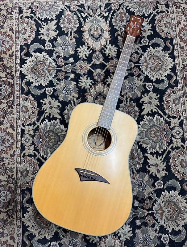 Dean SWoodDM Solid Wood Acoustic Guitar Natural | Reverb