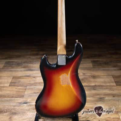 Bluesman Vintage El Dorado 4-String Bass w/ Soft Case – 3-Tone Sunburst image 7