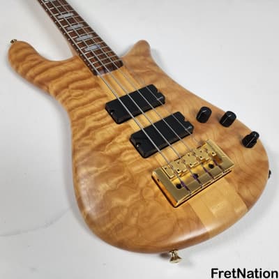 Spector NS-4 4-String Bass 1999 Woodstock Era Quilted Maple Natural Oil / Wax EMG HAZ 8.90lbs #386 image 5