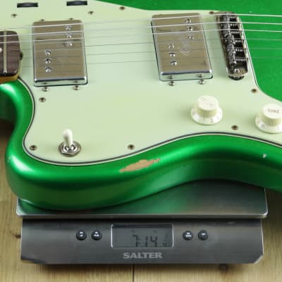 Fender Custom Shop Dealer Select CuNiFe Wide Range Jazzmaster Relic Candy Green Left Handed R120462 image 6