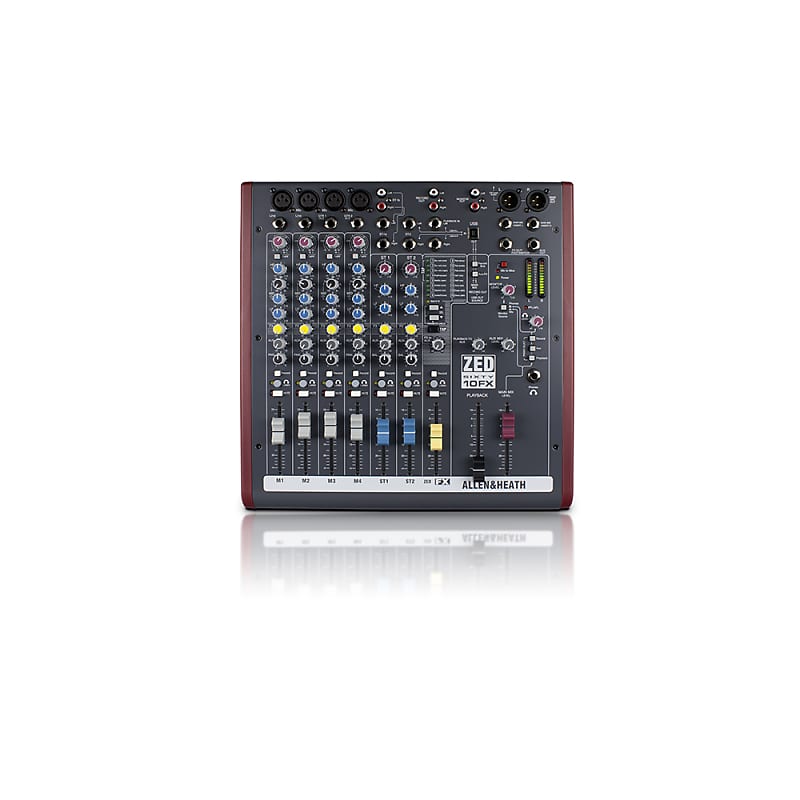 Allen & Heath ZED60-10FX 6-Ch Digital Effects USB Mixing Studio Recording Mixer image 1