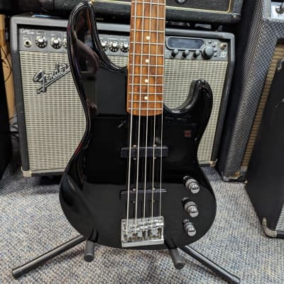 VINTAGE AS IS 1990 Fender Jazz Bass Plus V, Active / Passive Black image 1