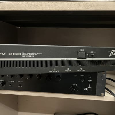 Peavey PV260 Stereo Power Amplifier 130 Watts x 2 PV-260 Rack-Mount Amp |  Reverb