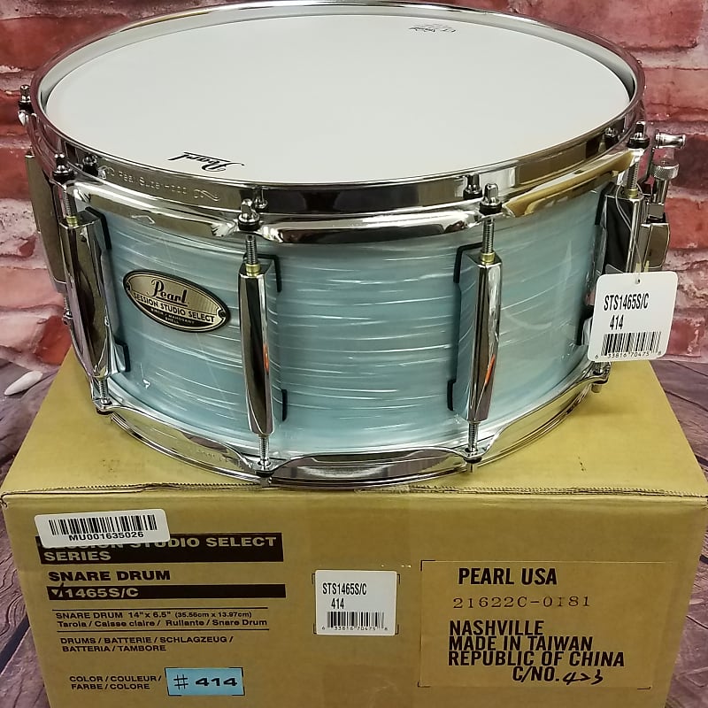 Pearl Session Studio Select Ice Blue Oyster 14x6.5 Snare Drum Mahogany Shell | NEW Authorized Dealer image 1