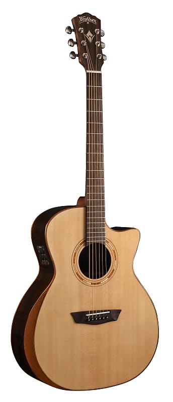 Washburn G20SCE Comfort 20 Series Grand Auditorium Cutaway Acoustic Eletric Guitar. Natural WCG20SCE-O-U image 1