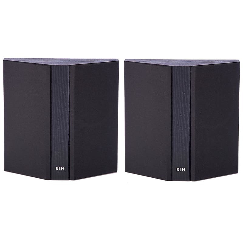 KLH Beacon Dipole Surround Speaker, Black Oak, Pair  			