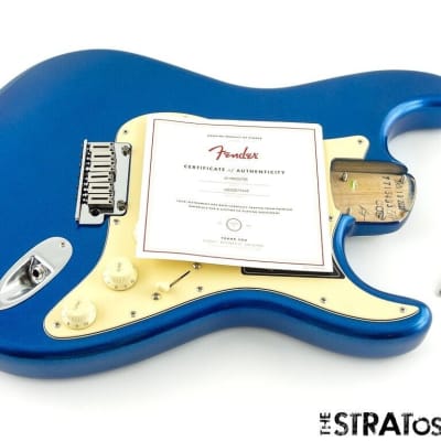 2023 Fender American Ultra Stratocaster Strat HSS LOADED BODY, USA Cobra Blue Bild 2