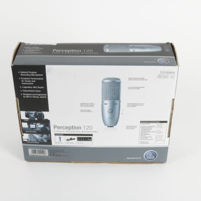 AKG Perception 120 Medium Diaphragm Cardioid Condenser Microphone 2000s - Light Blue - MINT! image 7