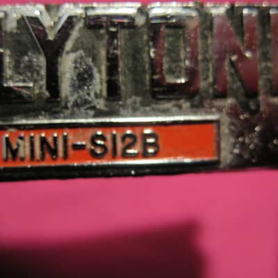 vintage Polytone metal logo for MINI-s12B mini-brute S12L baby brute amp amplifier image 10