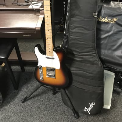 Fender Standard Telecaster 2007 Sunburst MIM Lefty Left-Handed Maple Neck electric guitar in excellent condition with case image 2