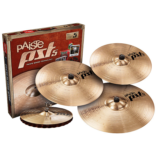 Paiste PST 5 Rock Set 14" / 16" / 20" Cymbal Pack image 1