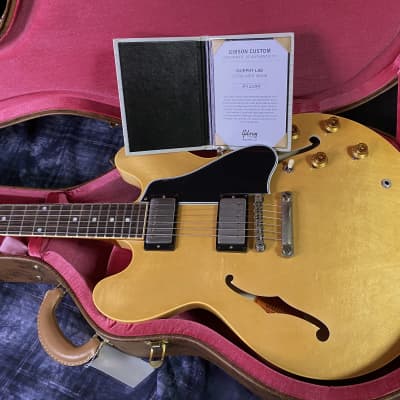 OPEN BOX 2022 Gibson Custom 1959 ES-335 Reissue Murphy Lab Ultra Light Aged Natural - Authorized Dealer 8.3lbs - SAVE! G00586 image 13