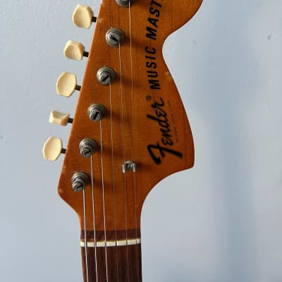 Fender Musicmaster II with Rosewood Fretboard 1968 Black Refinished image 4