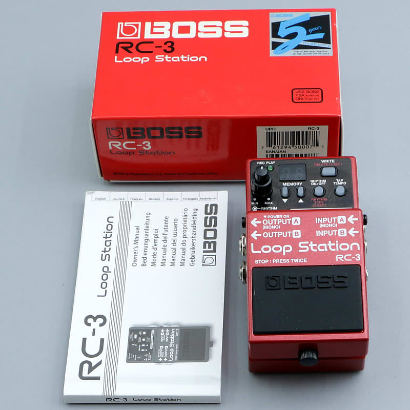 Boss RC-3 Loop Station Looper Guitar Effects Pedal P-23233