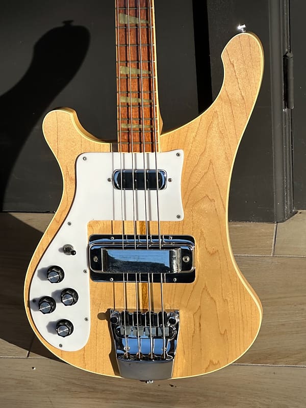 Rickenbacker 4001 Bass 1977 - gorgeous Mapleglo 4001 in a rare Left Handed spec that is like New in all respects. image 1