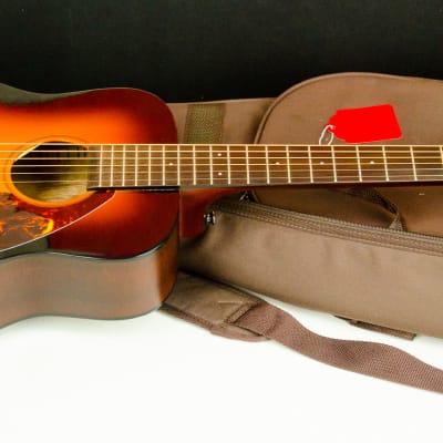 Used Yamaha FG-Junior Acoustic, Dark Sunburst, Carry Bag image 6