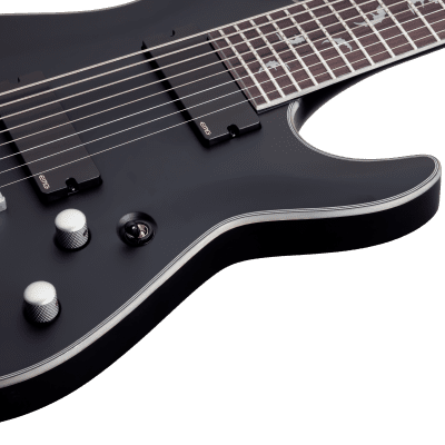 Schecter Damien Platinum 8 Satin Black E-Gitarre image 6