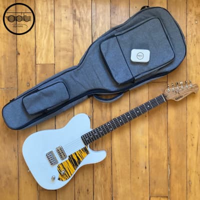 OPT Guitars - Cyfres 1 - T Style - Natural White / Orange Tiger image 18
