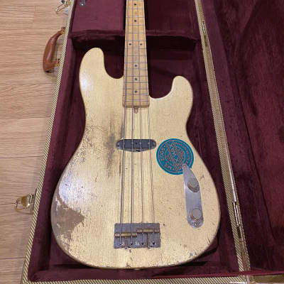One-of-a-kind Custom Precision Bass Style 2018 Gold Leaf image 7
