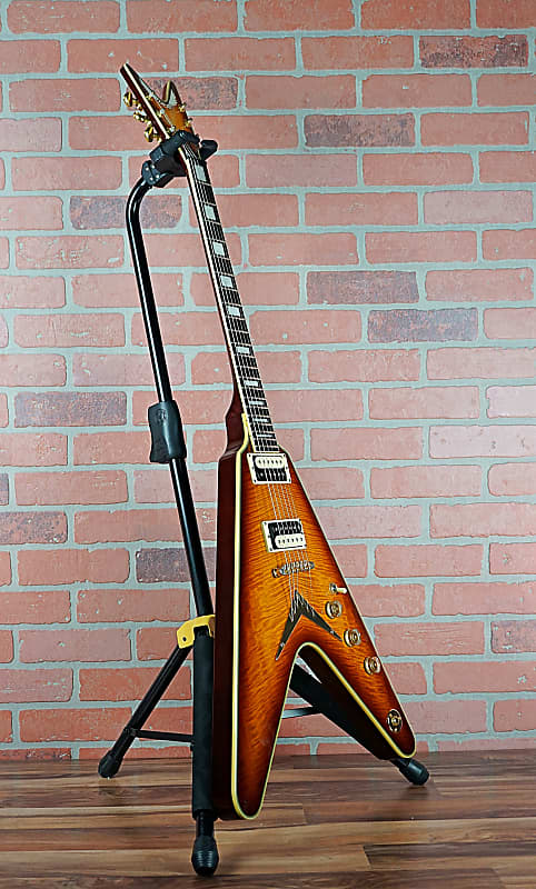 mama　DEAN （KOREA）V79 CUSTOM Dean Z '79 Series Black Gloss Set Neck Korean Made | Reverb