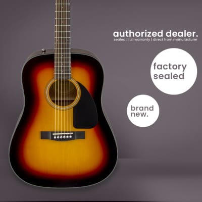 Fender CD60 - Dreadnought Acoustic Guitar - Sunburst image 1