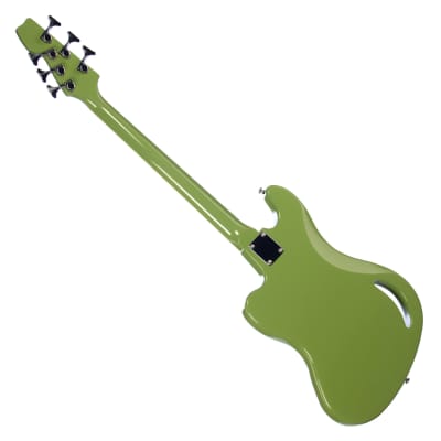 Eastwood Guitars TB-64 - Vintage Mint Green - MRG Series Teisco-inspired Short Scale 6-string Electric Bass - NEW! image 6