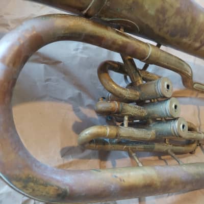 Conn Baritone Horn, USA, Brass, with mouthpiece, no case Bild 8