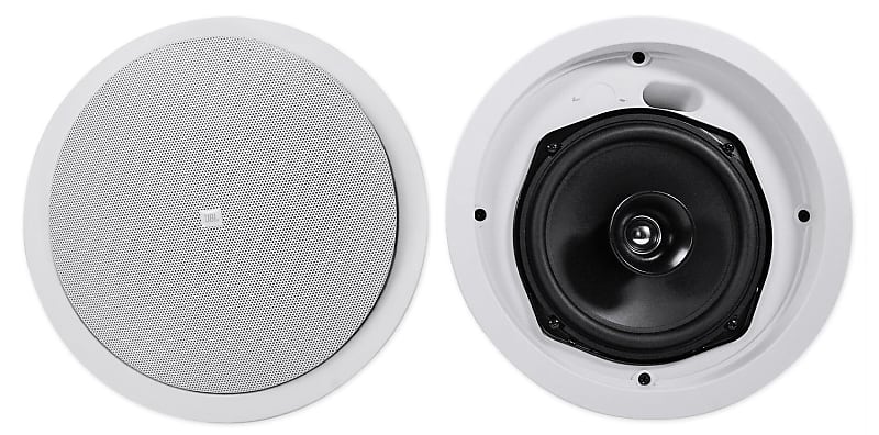 (2) Control 26C 6.5&quot; 150 Watt In-Ceiling White Home Theater Speakers 16-ohm  			