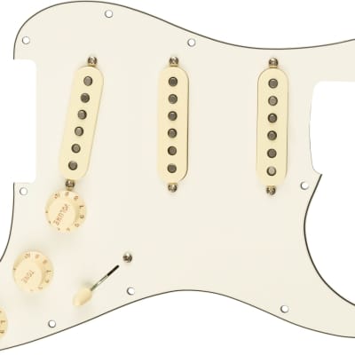 Immagine FENDER - Pre-Wired Strat Pickguard  Original 57/62 SSS  Parchment 11 Hole PG - 0992345509 - 1
