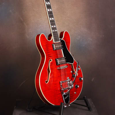Eastman T486B Thinline Archtop with Bigsby Classic finish image 5